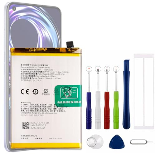 Vvsialeek Neu BLP877 Ersatz Akku Kompatibel Für Realme 8i/C35 RMX3511/C30/Narzo 50i Prime/C31 mit kostenlosem Toolkit