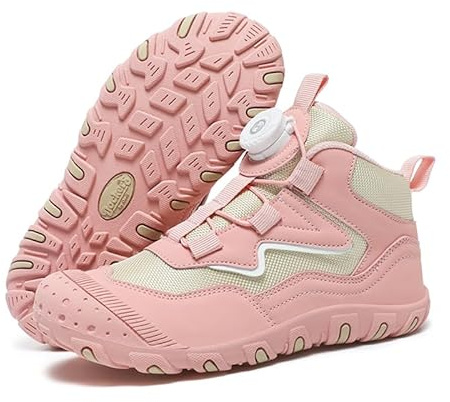 Kids Mid Trekking Shoes Antiscivolo,Unisex Scarpe Barefoot Invernali,Ragazzi Moda Calzature da Escursionismo Outdoor Gr.27-37