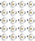 Tofisr LED Recessed Ceiling Light Mounting Frame Round White Spotlight Fittings incl. GU10 Socket, Cut-Out Hole Size:55mm-70mm, Downlight Frame for LED and Halogen, Not Included Bulbs, 20 Pack