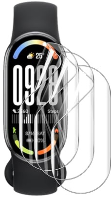 AOKUMA Protection écran pour Xiaomi Smart Band 10,[3 pièces] Film de Protection en TPU Flexible Compatible avec Xiaomi Smart Band 10,HD Transparent,Résistant aux Rayures, Facile à Installer