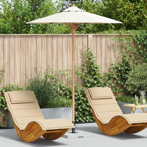 Générique Parasol de Jardin Crème Blanc 180x230 cm Bambou,Parasols & voiles d'ombrage,4.8KG-4108080