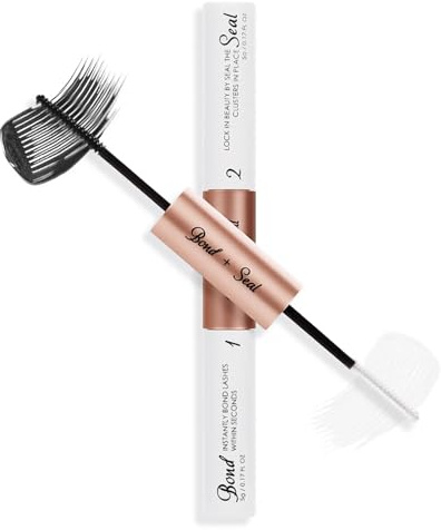 5ML Colle Faux Cils Lash Bond et Seal Colle DIY Cluster, Kit Dissolvant de Colles et de Joint pour Cils, Adhésif Waterproof Cluster Lash Glue Strong Hold 48-72h Imperméable Colles Faux Cils (Blanc)