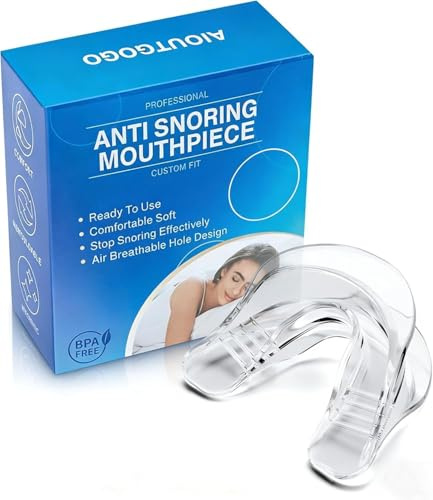 Gouttière Anti Ronflement, Dispositifs Anti Ronflement Efficace Puissante - Prêt à l’Emploi, Design Antidérapant Double Face, Orthese Anti Ronflements Confortable, Réduction du Ronflement - Unisexe