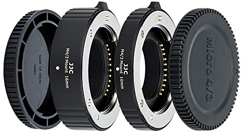 JJC Makro Autofokus-Zwischenringe (AF) für Makrofotographie 10mm und 16mm (Passen für Panasonic Olympus M4/3 Micro Four Thirds MFT Kameras)