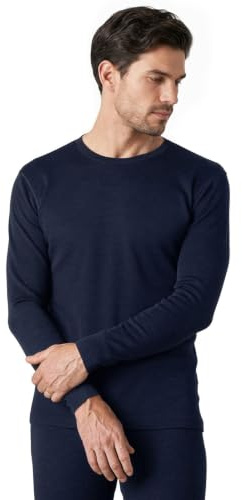 LAPASA Termisk underställströja för män, 100 % naturlig merinoull, långärmad sport/berg/vardag vinter M29/M67, XL