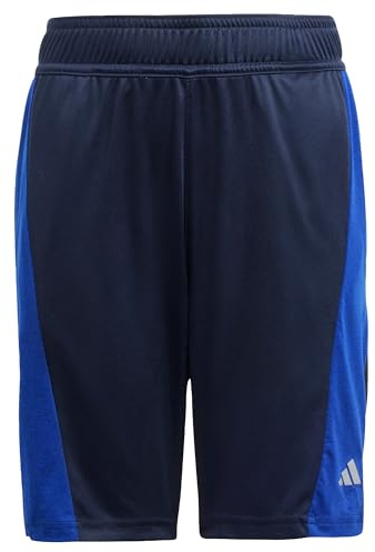 adidas Niños Training AEROREADY Heather Shorts Kids, Legend Ink/Lucid Blue/Reflective Silver, 13-14 Years