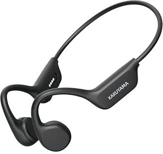 KAKUYAMA X17 Knochenschall Kopfhörer, Open-Ear Sportkopfhörer für Schwimmen & Laufen, IPX8 wasserdicht mit 32GB MP3 Player, Bluetooth 6.0, 10 Std. Spielzeit, für Radfahren & Fitness, Schwarz