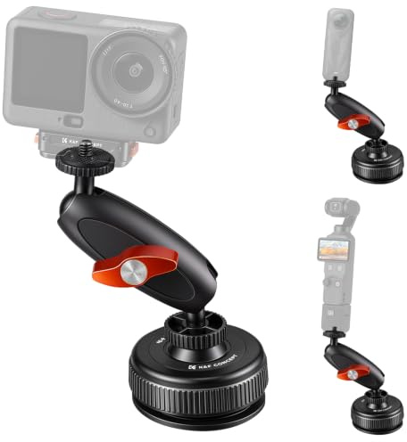 K&F CONCEPT Soporte Ventosa con Rótula para GoPro y Osmo Action