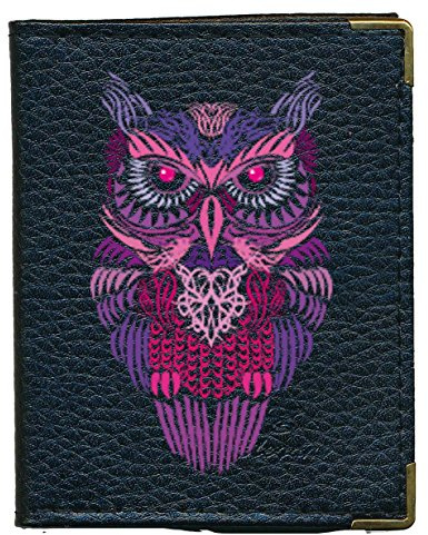 Pochette Etui Porte Cartes bancaire, Credit, fidélité, Noir - pour 24 Cartes Hibou