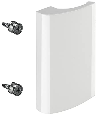 SOTECH Aluminium Terassentürgriff Verdeckte Verschraubung (82 x 52,5 x 20 mm, BA 48 mm) weiß Balkontürgriff Türgriff