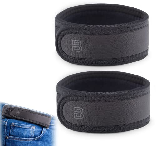 BeltBro Pro for Men and Women Elastic No Buckle Invisible Belt Patented Metal Free TSA Soft Adjustable Side Tactical Belt