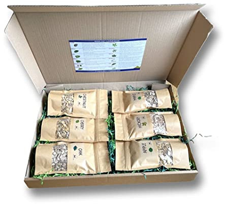 BBQ Wood Chip Variety Pack - Selection Box of Woods for BBQ Smoke Box