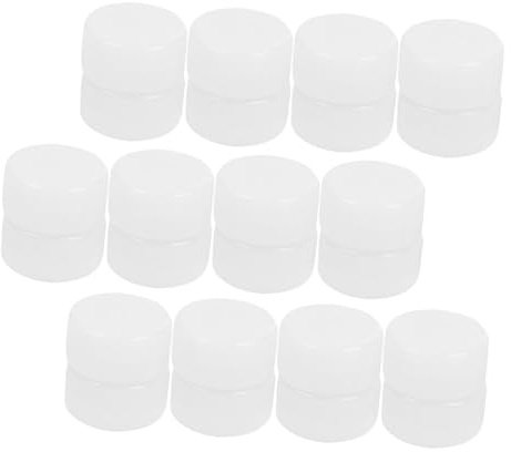 50 Pièces Boîtes à Bruit pour Hochet Bébé, Anneaux Jouets en Plastique Blanc, Accessoire pour Poussette et Porte-Bébé