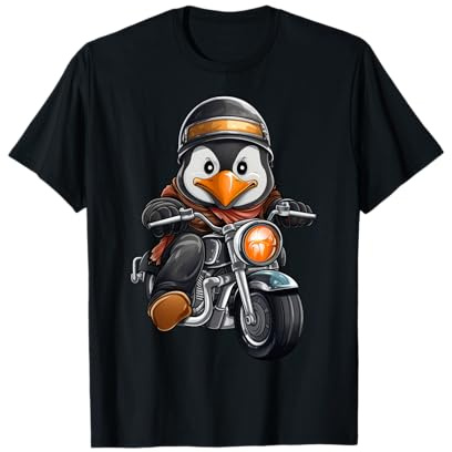 Pingüinos para motociclistas, pingüinos Camiseta