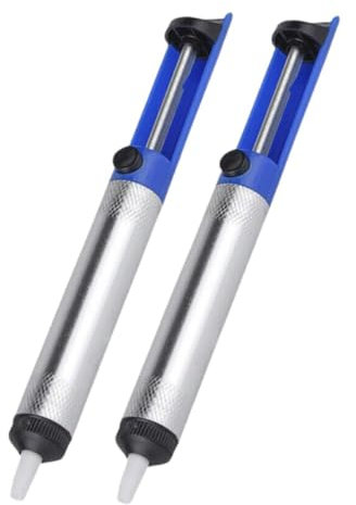 SamHeng Desoldering Pump 2 Pack Solder Remover Tool Solder Sucker Desoldering Vacuum Pump Manual Desoldering Suction Pump Soldering Accessories