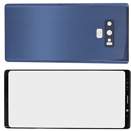 Acouto Telefonglas SC och Bakre Dörrtelefon SC och Bakre Panel Rep -kit för Anmärkning 9 Blue Phone Bakpanel Glas Dörrtelefon Bakdörr Hushållstelefon Bakåt Täcke Glasersättning Telefon Framifrån (Blå)