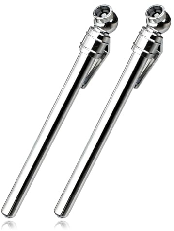 2 Pezzi Manometro Portatile, Manometro Pressione Gomme, 5-50 PSI, Penna a Pressione per Pneumatici Camion Auto ATV Veicoli e Bici