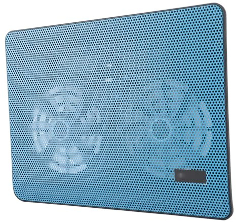 Domary Laptopkylare med Ergonomisk Design och Dubbla Fläktar för Tyst Kylning på Hemmakontoret eller på Resor för 17-tums Bärbara Datorer