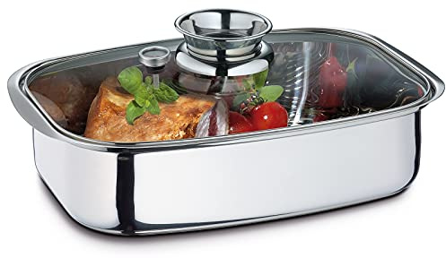 Küchenprofi 2386102836 Cook - Asador aromático (acero inoxidable), color plateado y negro