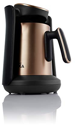 Arzum Okka Minio Türkischer Kaffeeautomat, Mokka Machine, 1–4 Tassen, 300ml Edelstahlkanne, Überlaufschutz, Intelligentes Brühsystem, Waschbare Kanne, 480W, Kupfer