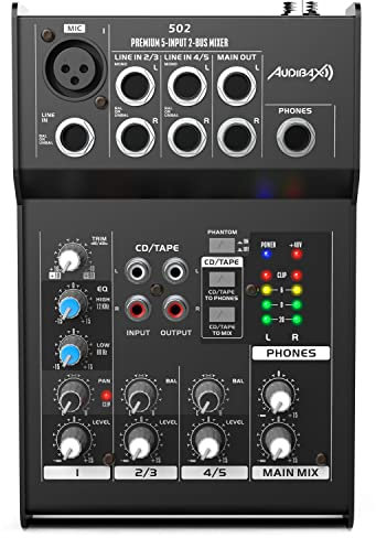 Audibax 502 Mesa Mezclas 5 Canales