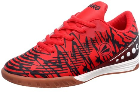 JAKO Unisex barn J-SI Take hallsneakers, Fiery Red Jet Black, 31 EU