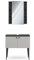 Vicco Badmöbel-Set Gerta, Badezimmerschrank-Set, Grau/Schwarz, 2 Teile