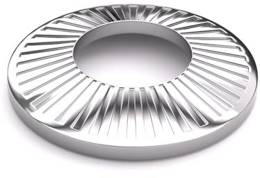 Belleville M3 (200 pièces) rondelles coniques à ressort en acier inoxydable 18-8 avec motifs biseautés