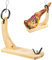 Ham Stand, Wooden Ham Holder with Non-Slip Pads, Professional Prosciutto Carving Stand, 38x17x43 cm Stable Sturdy Ham Rack for Carving Spanish Hams and Italian Prosciutto