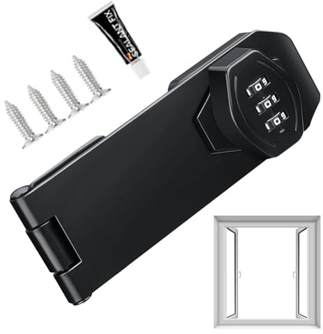 Household Cabinet Password Locks | Cabinet Door Hasp Lock,Household Keyless Zinc Alloy 3-Digit Combination Lock for Kitchen Drawers, Cabinets, Cupboard