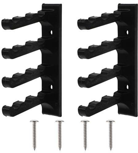BESPORTBLE Supporto per Arco da Parete in ABS 2 Pezzi con Viti Staffa di Stoccaggio Resistente per Arco e Dardi Espositore Muro Sicuro per Conservazione e Decorazione