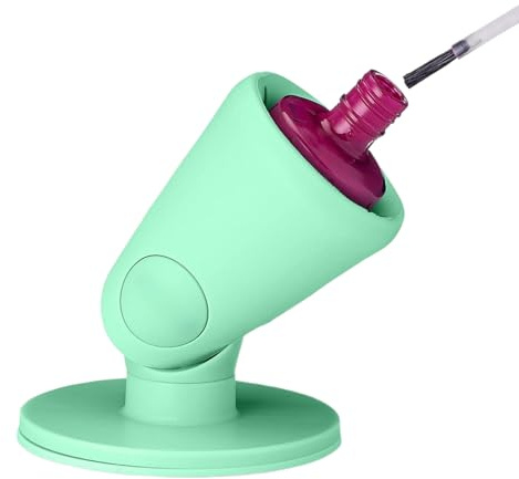 Soporte para botellas de esmalte de uñas con bisagra que no se puede volcar, herramientas portátiles, antiderrames, soporte de exhibición de esmalte de uñas, inclinado, SmartGrip, Airlock, succión
