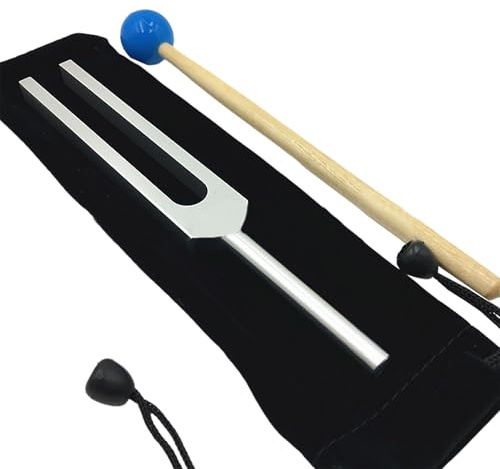 Stämgaffel – medicinskt 432 Hz ljudverktyg | 528 Hz stämgaffel med silikon chakra ljud buddhistisk yogalärare hzz gafflar 528 musikinstrument halsband för meditation energi arbete