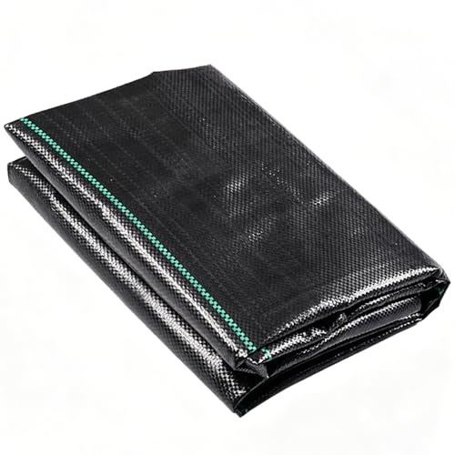 LEEPAT Membrana de control de malezas de 1 m x 10 m, membrana supresora de malezas resistente para jardín, tela de barrera de malezas para paisajismo, entrada, grava, césped artificial, base de césped