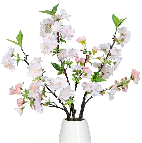 3pcs Ramos de Flores Artificiales Decoracion 49 cm
