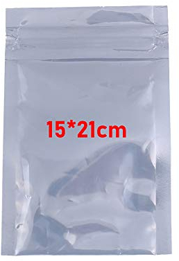 100 Stück antistatische, wiederverschließbare Beutel in 5 Größen, Reißverschluss, antistatische Beutel für ESD-empfindliche Elektronik- und Computer-Komponenten, 6 x 9 cm, 8 x 12 cm, 10 x 15 cm, 15 x