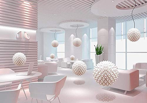 Papel tapiz fotográfico bolas de expansión de habitación roja XXL, papel tapiz con motivos, ventana de papel tapiz de seda, efecto 3D - 250x175 CM