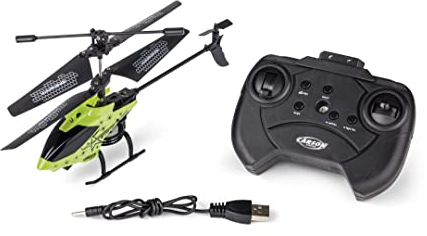 Carson 500507182 Starter Tyrann 230 IR 2Ch RTF grön - helikopter, för nybörjare, RC helikopter, fjärrstyrd leksak, inomhushelikopter