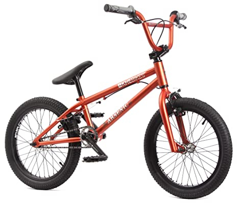 KHEbikes BMX Fahrrad Arsenic, 18 Zoll, patentierter Affix 360° Rotor, Kupfer Rot, für Kinder und Jugendliche, superleichtes Gewicht - nur 10,1kg!