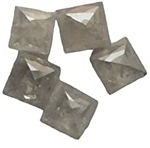 Gems For Jewels Coupe de Princesse Blanche Blanche de 2,7 à 3 mm pour Femmes, Diamant à facettes Mousseux pour Bijoux 1 pc