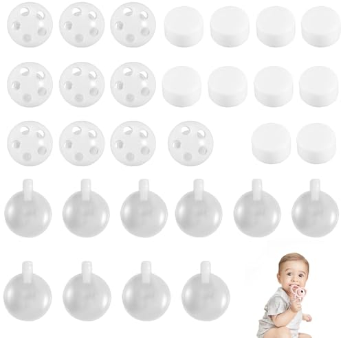 30 pcs Set Rasseldosen Rasseln Zum Einnähen,Kuscheltiere Quietscher,Quietscherm Rasselbällen,Rassel Zum Einnähen,Baby Rasselkugeln Zum EinnäHen,Rasselkugeln,Spielzeug Reparatur für Baby Haustiere