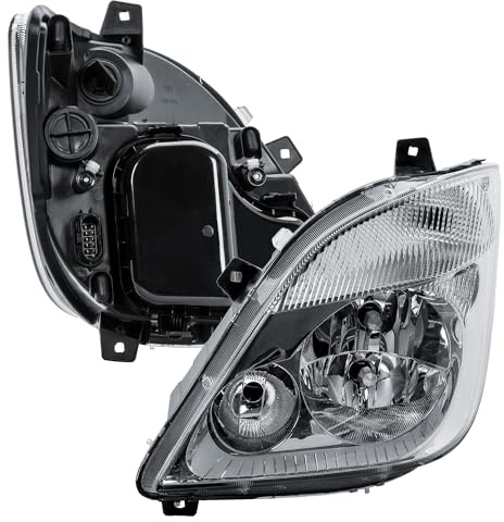 LONGLING Faro anteriore Faretto Anteriore Sinistro con Motore senza Faretto Antinebbia per Mercedes Sprinter W906 2006-2013