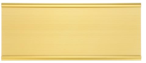 PATIKIL Support Pour Plaque Nominative Pour Porte Ou Mur, Plaque Nominative En Aluminium Adaptée 4.2x11 Image Pour Bureau Salle De Réunion, Or