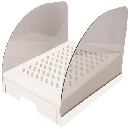 Generic Kattramp för Kattlådan, Justerbar Höjd Kattramp Förhöjd Ströstegspall med Låda och Baffel, Antispårning, Lätt Att Rengöra, för små äldre (Vit)