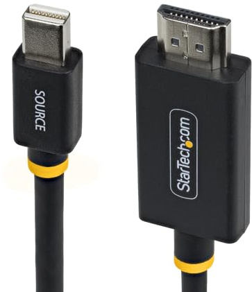 StarTech Cable Adaptador Mini DisplayPort a HDMI de 2m - 4K 60Hz HBR3/HDCP 2.3/DPCP - Cable mDP a HDMI 2.0 - Conversor de Vídeo