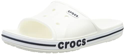 Crocs Unisex Erwachsene Bayaband Slide Badeschlappen, White/Navy, 45/46 EU