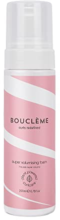 Bouclème - Schiuma Super Volumizzante - Schiuma Styling per Capelli Ricci - 98% Ingredienti Derivati Naturalmente e Vegan - 200ml