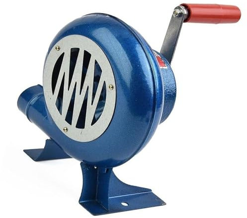 Fuelle Para Barbacoa, Manivela Herrero Forja Soplador, Soplador De Barbacoa, Fuelle De Barbacoa, Fuelle De Chimenea, Soplador Manual Para Chimenea, Carbón Vegetal, Camping, Barbacoa Cocina(300W)