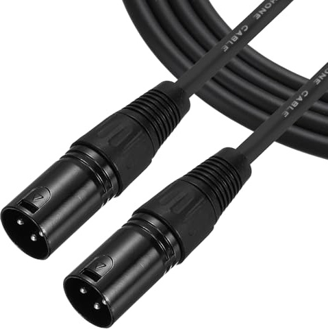 sourcing map 5ft 3 Pin XLR Male to Male Mic Cable XLR Male to Male Adapter Microphone Cable for Stage Studio Cable