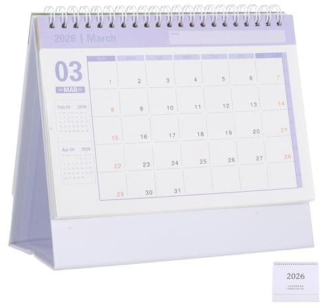 Didiseaon Calendrier De Bureau 2025-2026 : Petit Calendrier De Bureau De Juillet 2025 À Décembre 2026 Planificateur Mensuel À Rabat Pour La Maison Le Bureau Et L'École